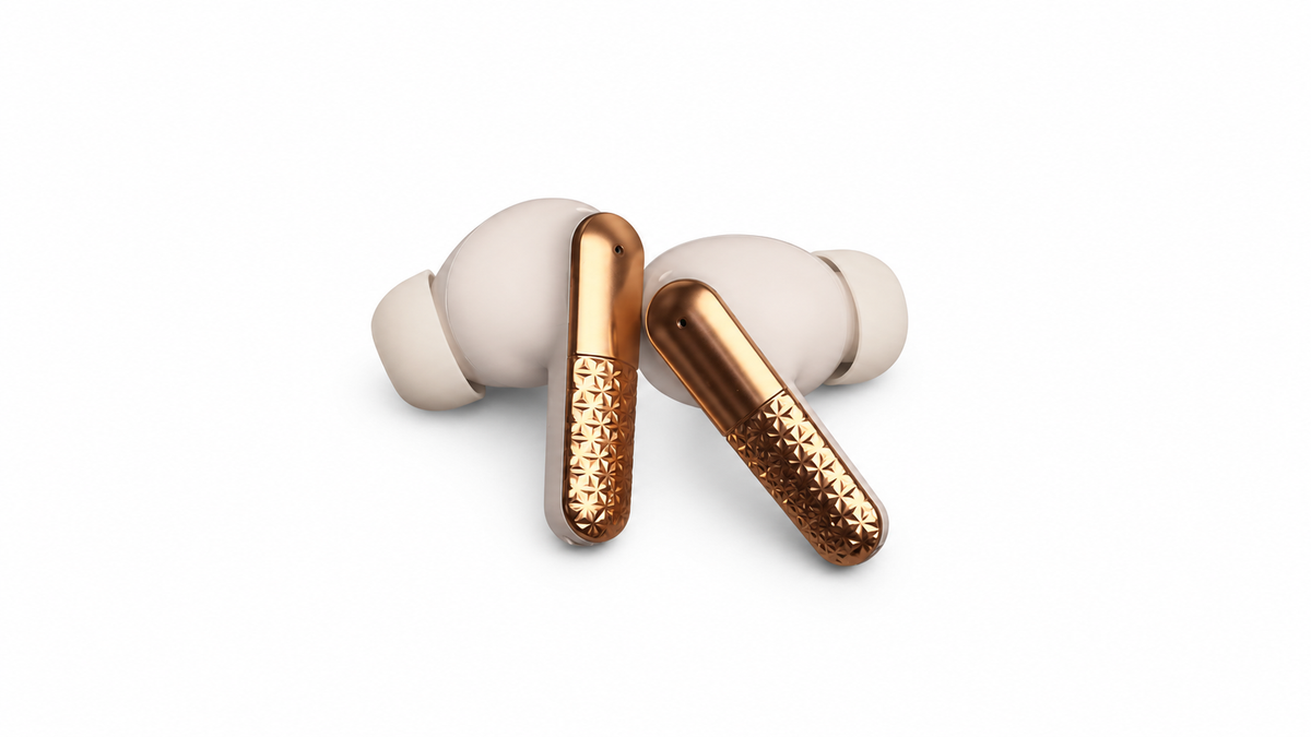 DENVOR AirVox Lite earbuds in case