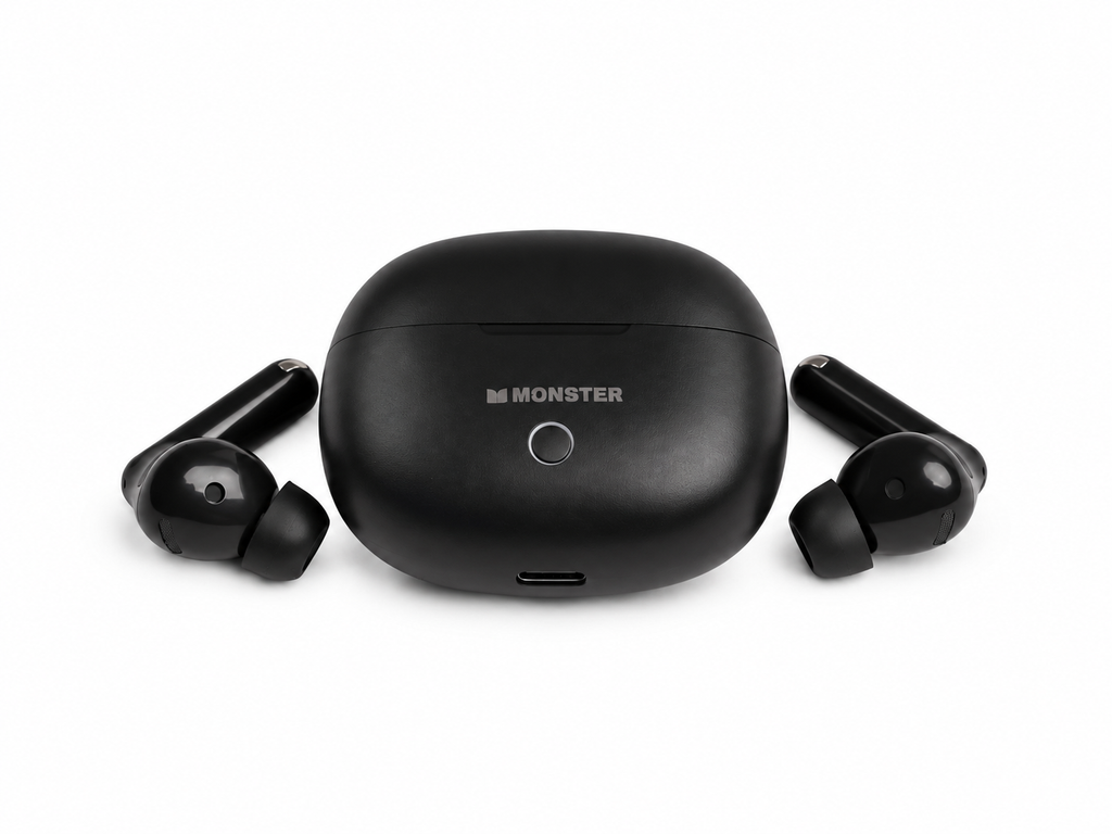 DENVOR NovaBuds Pro earbuds floating view